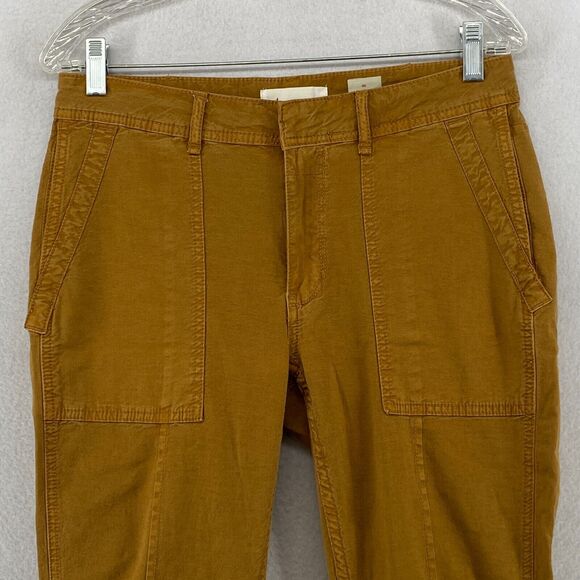 BY ANTHROPOLOGIE Pants 27 The Wanderer Mid Rise Chino Utility British Tan - Picture 3 of 13